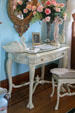 Swan dressing table in master bedroom of Maymont Mansion. Richmond, VA.