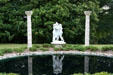 Three graces at pool outside Maymont Mansion. Richmond, VA.