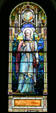 St Bartholomew stained glass for North Carolina by Louis Comfort Tiffany at Blandford Church. Petersburg, VA.