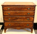 Blanket chest with painted decoration prob. from Shaftsbury, VT at Bennington Museum. Bennington, VT.