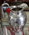 Silver presentation pitcher by John Crawford of New York City at Bennington Museum. Bennington, VT.