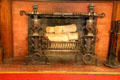 Main entry hall fireplace at Park-McCullough Historic Estate. North Bennington, VT.