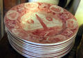 Bennington Battlefield commemorative plates at Park-McCullough Historic Estate. North Bennington, VT.
