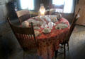 Kitchen table in Coolidge Homestead at President Calvin Coolidge State Historic Park. Plymouth Notch, VT.
