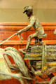 Driver detail of Barre's Firehouse Weathervane at Vermont History Center. Barre, VT.