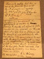 Certificate to specify authenticity of wood from last rail fence split by Abraham Lincoln at Vermont History Center. Barre, VT.
