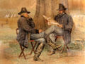 Officers in Camp by Julian Scott at Vermont History Center. Barre, VT.