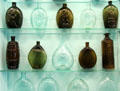 Collection of glass bottles at Shelburne Museum. Shelburne, VT.