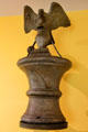 Carved eagle atop mortar & pestle apothecary shop sign at Shelburne Museum. Shelburne, VT.