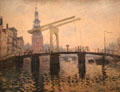 Drawbridge, Amsterdam painting by Claude Monet in Webb House at Shelburne Museum. Shelburne, VT.