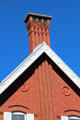 Chimney with 1806 date at Marsh-Billings-Rockefeller Mansion NHP. Woodstock, VT.