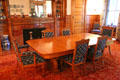 Dining room at Marsh-Billings-Rockefeller Mansion. Woodstock, VT.