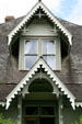 Decorative details of Hovander Homestead house. Ferndale, WA.