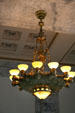 Tiffany hanging lamp in Rotunda of Washington State Capitol. Olympia, WA.