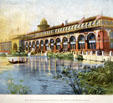 Print of Louis Sullivan's Transportation Building at World's Columbian Exposition by Poole Bros. at Columbus Museum. Columbus, WI.