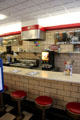 Art Deco counter of Quarrier Diner in Charleston, WV.