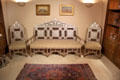 Damascus Room with mother-of-pearl sofa & matching side chairs at Huntington Museum of Art. Huntington, WV.