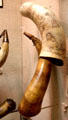 Powder horns engraved with maps at Huntington Museum of Art. Huntington, WV.