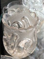 Victoria crystal frosted spooner by Fostoria at Fostoria Glass Museum. Moundsville, WV.
