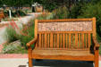 Cheyenne Botanic Gardens bench. Cheyenne, WY.