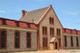 Stone building of Wyoming Territorial Prison. Laramie, WY.