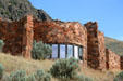 Architectural details of National Wildlife Museum of Art. Jackson, WY.