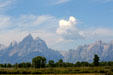 Grand Teton peaks in National Park. WY.