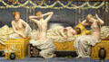 A Summer Night painting by Albert Joseph Moore at Walker Art Gallery. Liverpool, England.