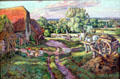 Farm in Sussex painting by Duncan Grant at Walker Art Gallery. Liverpool, England.