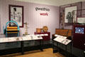 Vintage work tools, including laundry ringer & knife polisher at St Fagans National Museum of History. Cardiff, Wales.