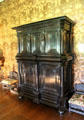 Ebonized wood wardrobe in Ebony Room at Penrhyn Castle. Bangor, Wales.