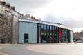 Entrance to Welsh Highland Railway station. Caernarfon, Wales.