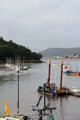 Working & pleasure boats in Conwy harbor. Conwy, Wales.
