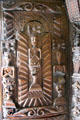 Carved wood panel at Plas Newydd. Llangollen, Wales.