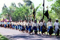 Balinese religious procession. Bali, Indonesia.