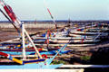 Fishing boats on beach. Bali, Indonesia.