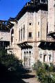 Typical architecture of haveli,a manor house built by wealthy businessmen. Mandawa, India.