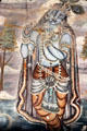 Mural of a blue god on wall of a haveli. Mandawa, India.