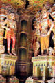 Male & female statues in Jain Temple, Bikaner. India.