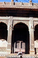 Temple entrance beside palace in Jaiselmer fort. India.